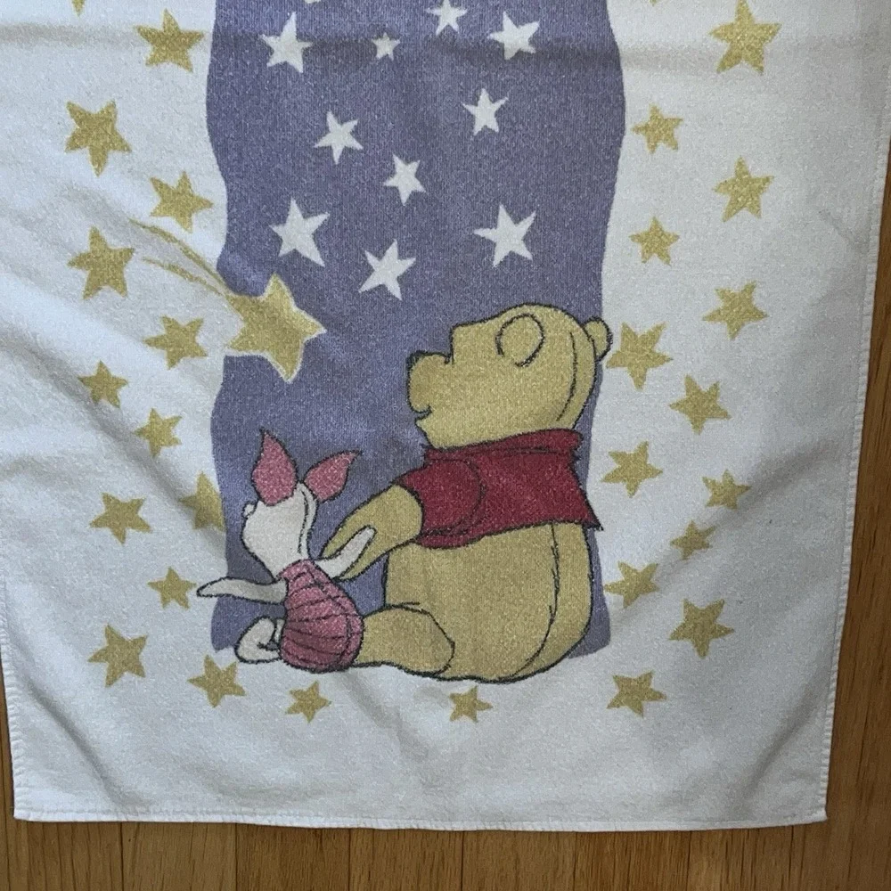 Vintage 90s Franco Winnie The Pooh & Friends Piglet Pool Beach Bath Towel Cotton
